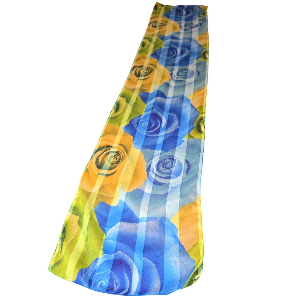 Scarf Belt Shawl Sash Table Runner Bandana Beach Cover Up Hankie Tie 58"x12"VTG